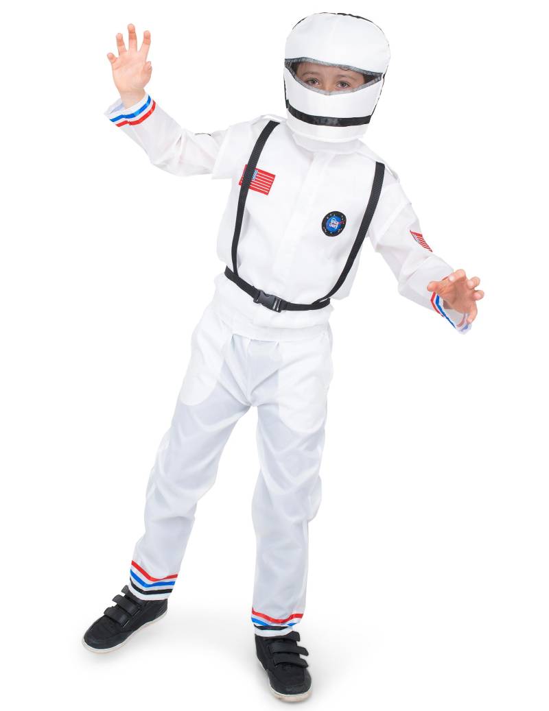 Astronauten-Kinderkostüm Raumfahrerkostüm weiss von KARNEVAL-MEGASTORE