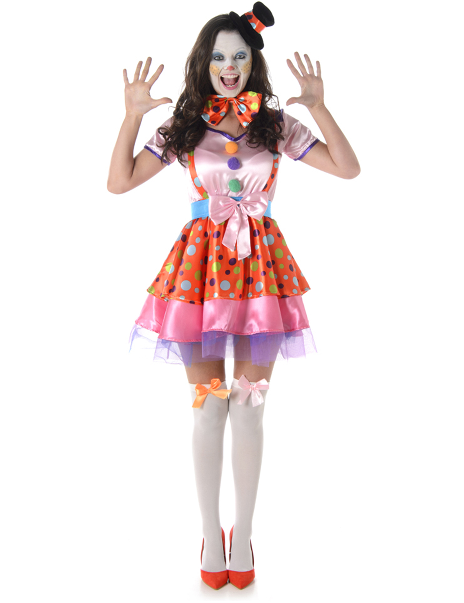Clown-Damenkostüm Zirkus bunt Clown-Damenkostüm Zirkus bunt von KARNEVAL-MEGASTORE