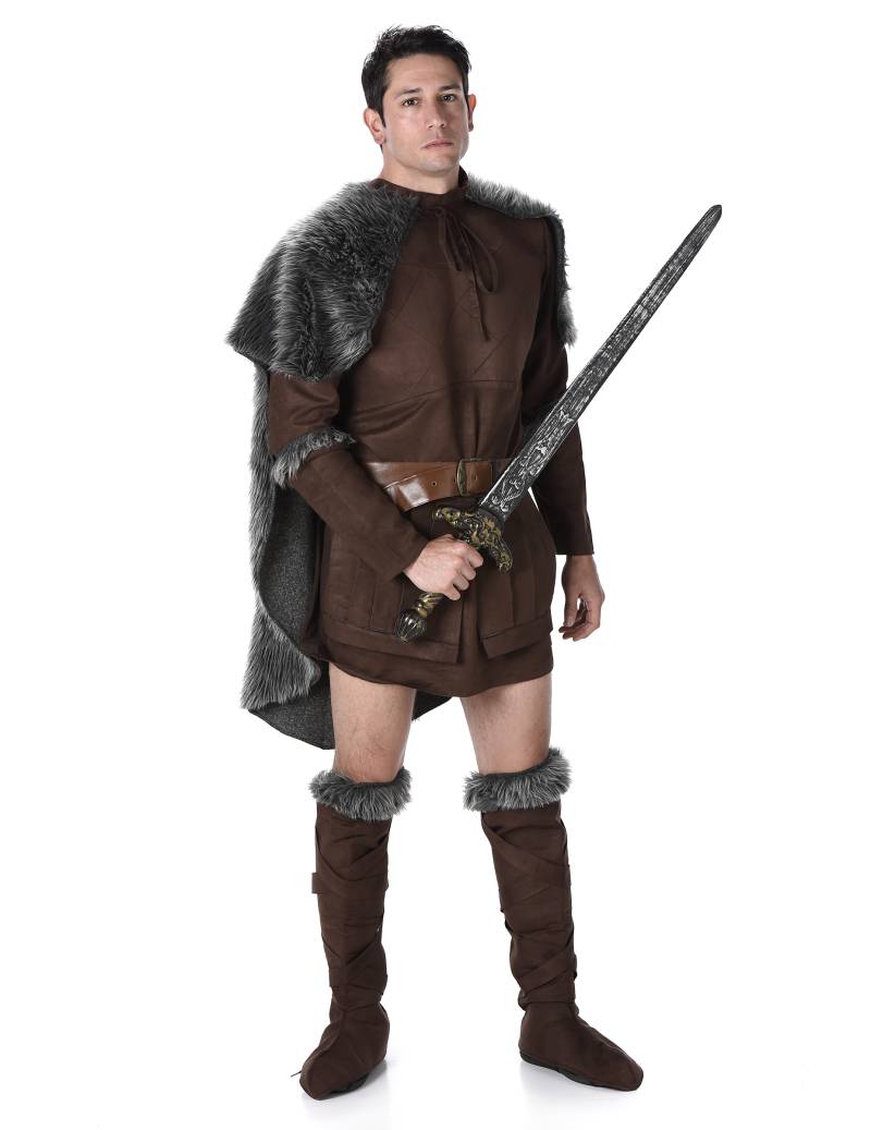 Wikinger Mittelalter Kostüm Mauer-Wächter braun-grau von BCI
