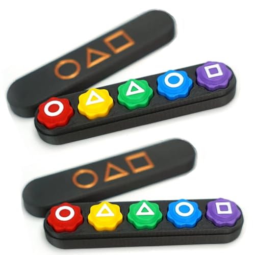 REGAPOG Korean Game - Stones Spiel, Traditionelles Koreanisches Spielspiel Jack Stein Kieselstein, Handspiel Mit Bunt Steinchen Für Koordinationstraining（Mit Box） (2 PCS) von REGAPOG