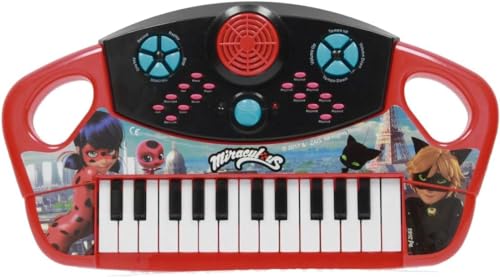 Reig 2683 Miraculous: Tales of Ladybug & Cat Noir elektronisches Keyboard, M von REIG
