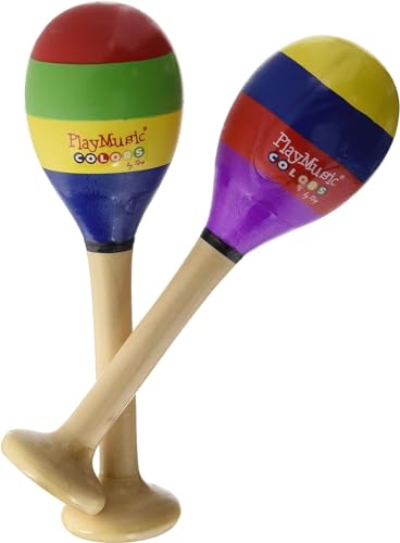 REIG - 7049-Percussion NINO Percussion Holz Maracas in Medium von REIG