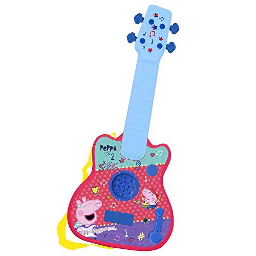 REIG Guitare 2346 Peppa Pig Kindergitarre, Rot von REIG