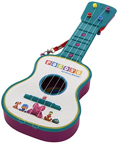 Reig Pocoyo 4-Saiten Gitarre,Blau/Rosa Sortiert von REIG