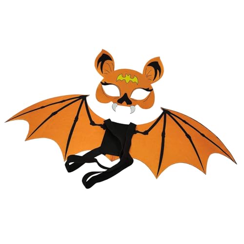2pcs Filzflecken Fledermausflügel Und Maske Halloween Kostüm Set Für Kinder Soft Cosplay Accessoire Rollenspiel Accessoires Freundliche Halloween Kostüm Kinder 2pcs Filzflecken Fledermausflügel Und Maske Halloween Kostüm Set Für Kinder Soft Cosplay Accessoire Rollenspiel Accessoires Freundliche Halloween Kostüm Kinder von REITINGE