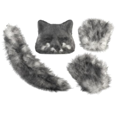 Foxes Kostüm Füchse Maske Katzen Halbe Gesichtsmaske Schwanzhandschuhe Tierarzt Kostüme Kits Accessoires Halloween Cosplay Requisiten Cosplay Kostüm Foxes Kostüm Füchse Maske Katzen Halbe Gesichtsmaske Schwanzhandschuhe Tierarzt Kostüme Kits Accessoires Halloween Cosplay Requisiten Cosplay Kostüm von REITINGE
