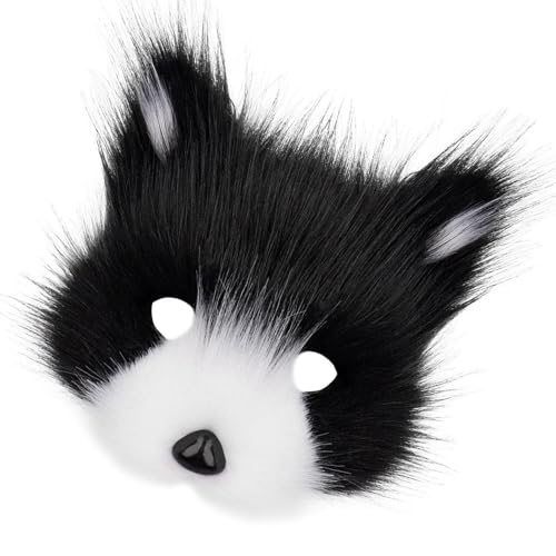 REITINGE Cosplay Wolf Foxes Gesichtsbedeckung Tierkostüm Dekoration Masquerade Gesichtsabdeckung Mit Gummiband Für Adult Halloween von REITINGE