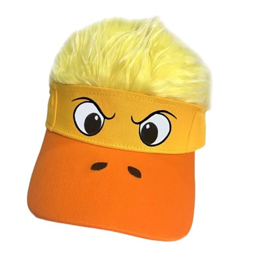 REITINGE Fun Hair Hair And Hat Combo Leichtes Polyester Ideal Für Halloween Kostüme Und Themenpartys Trendy Halloween Kostümhut REITINGE Fun Hair Hair And Hat Combo Leichtes Polyester Ideal Für Halloween Kostüme Und Themenpartys Trendy Halloween Kostümhut von REITINGE