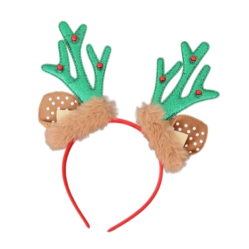 Weihnachts Rentier Antlers Haarband Mit Jinglings Glocken Leichtes Haar Accessoire Für Erwachsene Kinder Urlaub Party Rentiere Kostüm Haarzubehör Accessoire von REITINGE