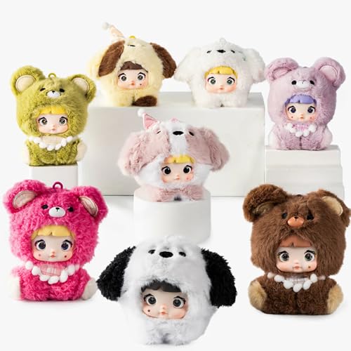 REIVIVORA Nommi V4 Nommi Baby-Serie, Mibaos Adoptionshaus-Serie, Plüsch-Blindbox, 1 Stück (1 von 10 möglichen Stilen), niedliche Figuren, Sammlerstück, Spielzeug, Geburtstagsgeschenke von REIVIVORA
