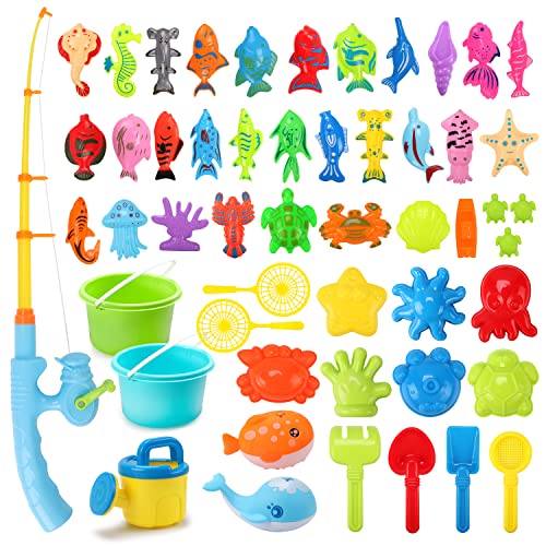 REMOKING 51 Stück Angel-Badespielzeug für Kinder, Sommer-Strandspielzeug von REMOKING