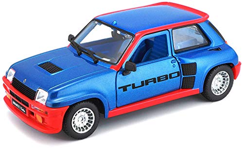 RENAULT 5 Turbo, metallic-blau, 1982, Modellauto, Fertigmodell, Bburago 1:24 von Renault