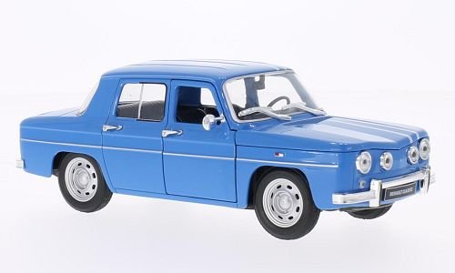 Renault R8 Gordini, hellblau/Weiss, Modellauto, Fertigmodell, Welly 1:24 von Renault