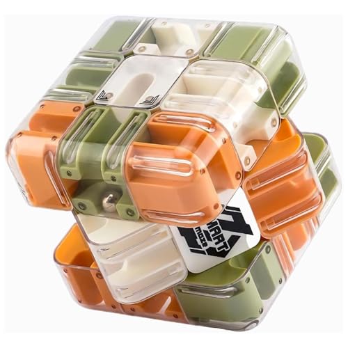 3D-Zauberwürfel-Labyrinthball-Puzzle – Räumliches Vorstellungsvermögen, Stressabbau und Entwicklung des logischen Denkvermögens (1 Pcs) von RENQIDD