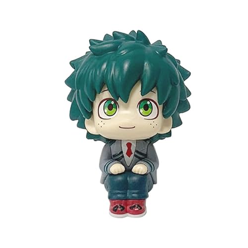 Anime-Figuren Deku, Bakugo, Banger, Version Q Sitzend, 10 cm, handgefertigtes PVC-Charaktermodell, Dekoration, Geschenke (a) von REOZIGN