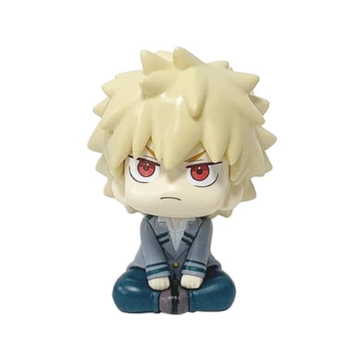 Anime-Figuren Deku, Bakugo, Banger, Version Q Sitzend, 10 cm, handgefertigtes PVC-Charaktermodell, Dekoration, Geschenke (c) von REOZIGN