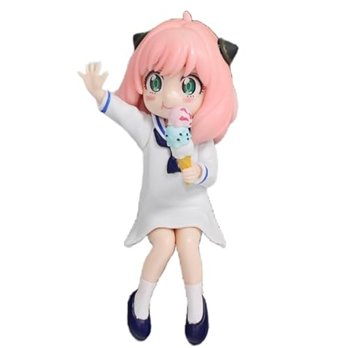 Anya Figur, Q Version Eating Ice Cream Anya Forger Action-Figur 10 cm, handgefertigt, Spielspiel, Statue, Dekoration, Geschenk Anya Figur, Q Version Eating Ice Cream Anya Forger Action-Figur 10 cm, handgefertigt, Spielspiel, Statue, Dekoration, Geschenk von REOZIGN