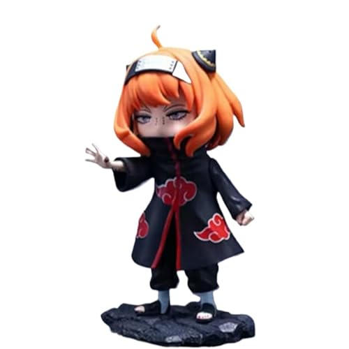 Anya Ninja Stehende Anya Forger Figur, Anime-Figur, 15 cm, handgefertigt, aus PVC, für Cosplay, Videospiel, Dekoration, Bastelgeschenk (Orange) von REOZIGN
