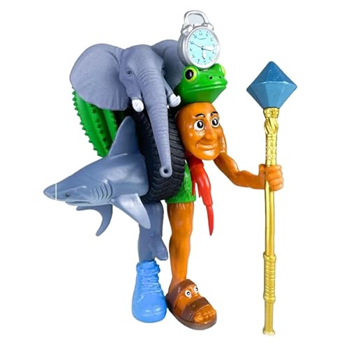 BRR BRR Patapim, LiriLi Larll, Hai Figur, Stehend, 18 cm, PVC, Cosplay, zum Sammeln, Kunsthandwerksgeschenk (d) von REOZIGN