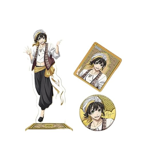Blue Lock Anime Products Badge Stand Keychain arabischer Stil Suit Seishiro Nagi Yoichi Isagi Bachira Meguru Badge Stand 16 cm (3) von REOZIGN