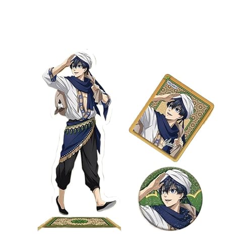 Blue Lock Anime Products Badge Stand Keychain arabischer Stil Suit Seishiro Nagi Yoichi Isagi Bachira Meguru Badge Stand 16 cm (4) von REOZIGN