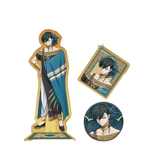 Blue Lock Anime Products Badge Stand Keychain arabischer Stil Suit Seishiro Nagi Yoichi Isagi Bachira Meguru Badge Stand 16 cm (5) von REOZIGN