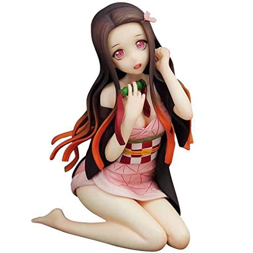 REOZIGN Demon Slayer Kamado Nezuko Figur, Kimetsu No Yaiba Anime Girl Figur Statue 13 cm Sammlung Modell Anime Puppets Figur PVC Spielzeug Geschenk von REOZIGN