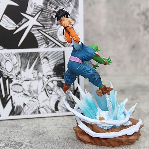 Beleuchtung Goku besiegen Piccolo Figur Spielzeug 25 cm / 9,8 Zoll Anime Charakter Cosplay PVC Action Figur Modell Statue Sammlerstücke Dekorationen Spielzeug von REOZIGN