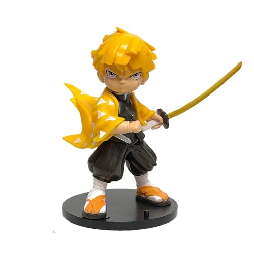 Figur Agatsuma Zen'itsu, Kamado, Rengoku Anjuro, Tanjiro, Kampffigur, stehend, 17 cm, handgefertigtes Modell, Sammlergeschenk (a) von REOZIGN