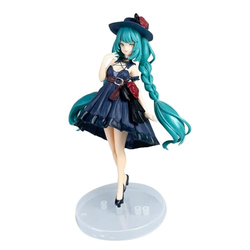 Figur Hatsune, schwarzes Kleid, stehend, Hatsune, Anime, Figuren, 20 cm, handgefertigt, PVC, Figur, Modell, Statue, Dekoration, Geschenke Figur Hatsune, schwarzes Kleid, stehend, Hatsune, Anime, Figuren, 20 cm, handgefertigt, PVC, Figur, Modell, Statue, Dekoration, Geschenke von REOZIGN