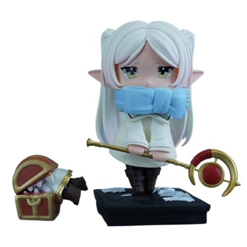 Frierenfigur, Version Q, mit Schal, Frieren, 18 cm, handgefertigt, Dekoration für Spielfiguren, Geschenk für Anime-Fans Frierenfigur, Version Q, mit Schal, Frieren, 18 cm, handgefertigt, Dekoration für Spielfiguren, Geschenk für Anime-Fans von REOZIGN
