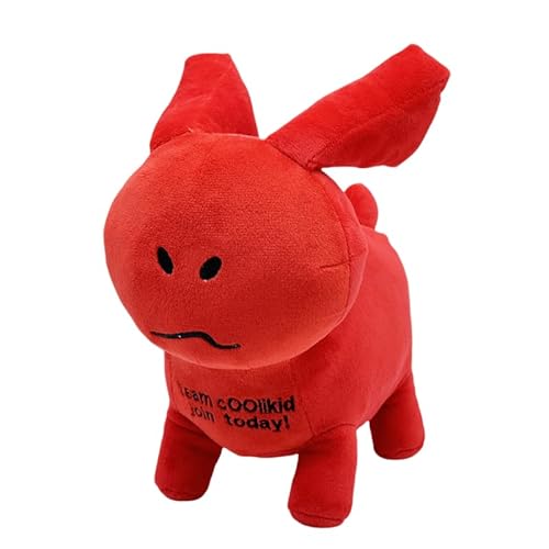GUBBY Plüsch, Roblox FANSAKIN GUBBY Kurzer Feder, 29 cm, handgefertigt, Pcotton, Aktionsmodell, Handgemacht (Rot) von REOZIGN