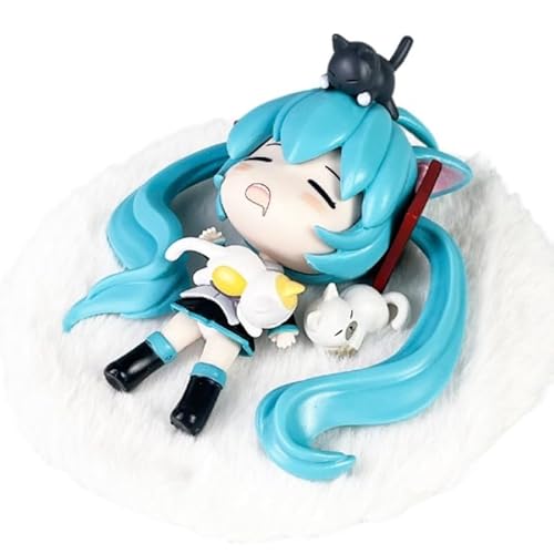 Hatsune Figur, Q-Version, schlafende Hatsune, Anime-Figur, 11 cm, handgefertigt, Spielfigur, Schreibtischdekoration, Geschenke Hatsune Figur, Q-Version, schlafende Hatsune, Anime-Figur, 11 cm, handgefertigt, Spielfigur, Schreibtischdekoration, Geschenke von REOZIGN