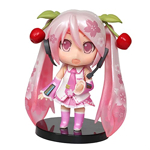 Hatsunenfigur, Q Action-Version von Hatsune, Mobile Figur, 10 cm, handgefertigt, Verlust, Figur, für Anime-Fans, Geschenk (a) von REOZIGN