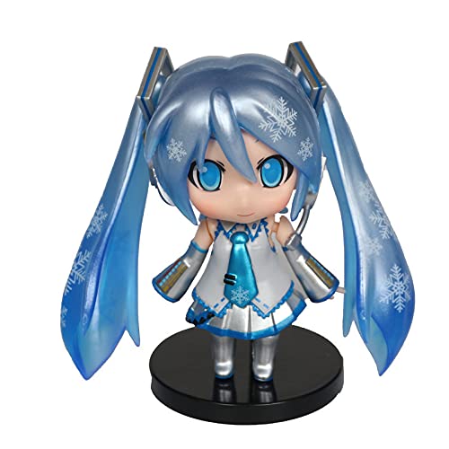 Hatsunenfigur, Q Action-Version von Hatsune, Mobile Figur, 10 cm, handgefertigt, Verlust, Figur, für Anime-Fans, Geschenk (b) von REOZIGN