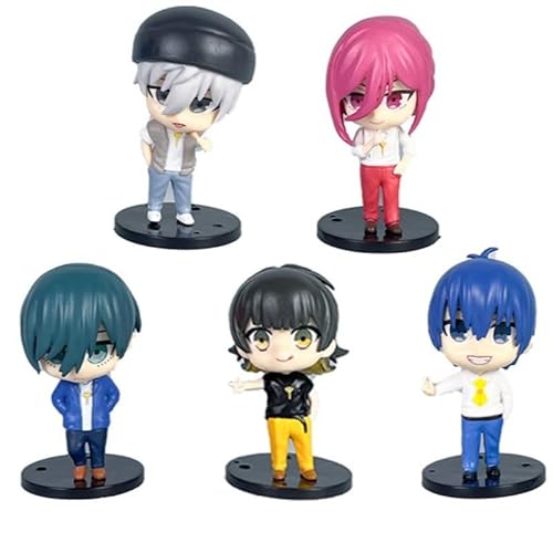 Isagi Yoichi, Bachira Meguru Figur, 5 Stück, Q Version stehend, 9 cm, PVC, Cosplay, Modell, Handwerk für Anime-Ventilatoren, Geschenk von REOZIGN