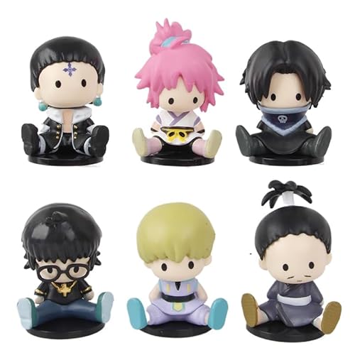 Killua Figur, Gon, Kurapica, Hisoka, Version Q, 6 Stück, sitzende Kuschelaugen, Figur 8 cm, Anime-Spielfigur, Schreibtischdekoration, Geschenke Killua Figur, Gon, Kurapica, Hisoka, Version Q, 6 Stück, sitzende Kuschelaugen, Figur 8 cm, Anime-Spielfigur, Schreibtischdekoration, Geschenke von REOZIGN