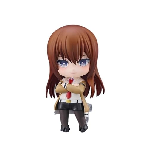 Makise Kurisu Figuren, Q Version Ersatz, bewegliches Gesicht, Makise Kurisu Aktion, Figur, 10 cm, handgefertigt, Geschenk, Dekoration, Geschenk von REOZIGN