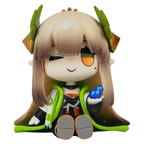 Muelsyse Figuren, Ho'olheyak und Silence The Paradigmatic, Version Q sitzend, 8 cm, PVC, Cosplay-Modell, zum Sammeln, Basteln, Geschenk (a) von REOZIGN