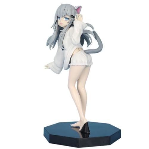 Nachoneko Figur, stehend, Becking Amashiro Natsuki Anime-Figuren, 20 cm, Modell, PVC, handgefertigt, Sammlerstück, Geschenk von REOZIGN