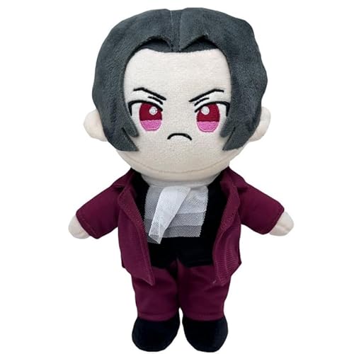 Phoenix Wright Figur, Miles Edgeworth Figur, SEMPTION Q Kurze Version Feder 24 cm / 9,4 Zoll Cosplay Souvenirs Collectibles Geschenke (a) von REOZIGN