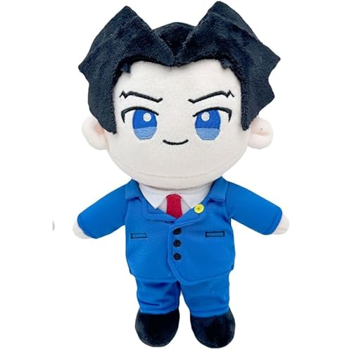 Phoenix Wright Figur, Miles Edgeworth Figur, SEMPTION Q Kurzversion Feder 24 cm / 9,4 Zoll Cosplay Souvenirs Collectibles Geschenke (b) von REOZIGN