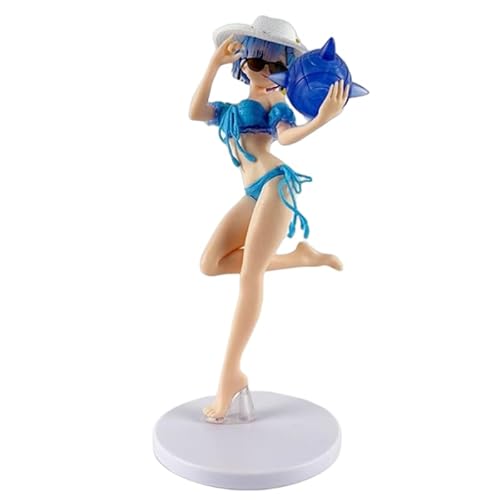 RAM REM Figur, Badeanzug mit Kristallball, 23 cm, PVC, Cosplay, Modell für Anime-Ventilatoren, Geschenk (a) von REOZIGN