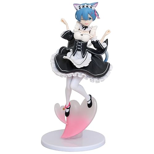 REM Figur, Cat Standing Ear Maid REM magnetisch, Anime, Figuren, 23 cm, PVC, Sammlerstück, Handwerk, Souvenirs für Anime-Fans, Geschenke von REOZIGN