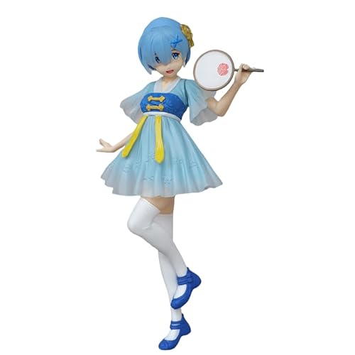 REM-Figur, chinesischer Hanfu-Stil, 22 cm, handgefertigt, Sammlerstück, Spielfigur, für Anime-Fans (blau) von REOZIGN