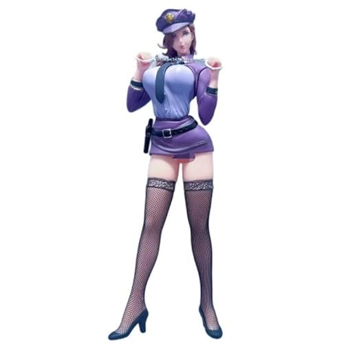 REOZIGN Akiko-Figur Polizistin stehend, beweglich mit Gelenken, 28 cm, aus PVC, handgefertigt, ideale Kollektion für Anime-Fans. von REOZIGN