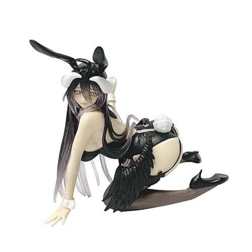 REOZIGN Albedo Action-Figur Albedo, kniend, 11 cm, PVC-Figur, Cosplay, zum Sammeln, Geschenk für Anime-Fans (Schwarz) von REOZIGN
