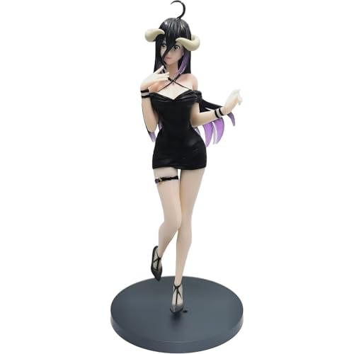 REOZIGN Albedo Figur Schwarzer Rock, bewegliche Figur Albedo, 23 cm, PVC-Modell, handgefertigt, Dekoration, Sammlerstück, Geschenk für Anime-Fans REOZIGN Albedo Figur Schwarzer Rock, bewegliche Figur Albedo, 23 cm, PVC-Modell, handgefertigt, Dekoration, Sammlerstück, Geschenk für Anime-Fans von REOZIGN