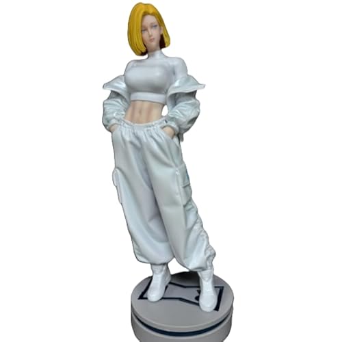 REOZIGN Android 18 Figur, modische Kleidung, weiß, stehend, Android 18, Anime-Figuren, 28 cm, PVC, Modell, Sammlerstück, Handicrafts REOZIGN Android 18 Figur, modische Kleidung, weiß, stehend, Android 18, Anime-Figuren, 28 cm, PVC, Modell, Sammlerstück, Handicrafts von REOZIGN