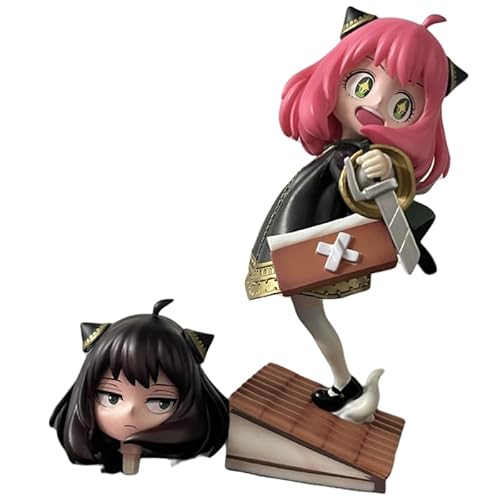 REOZIGN Anya Figur, Captain Ersatzkopf Anya Schmiede, Anime, Figuren, 18 cm, PVC, Modell Handwerk für Anime-Ventilatoren, Geschenk von REOZIGN